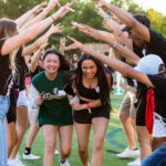 Students at orientation